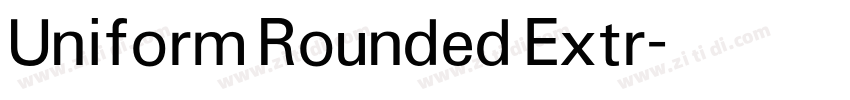 Uniform Rounded Extr字体转换